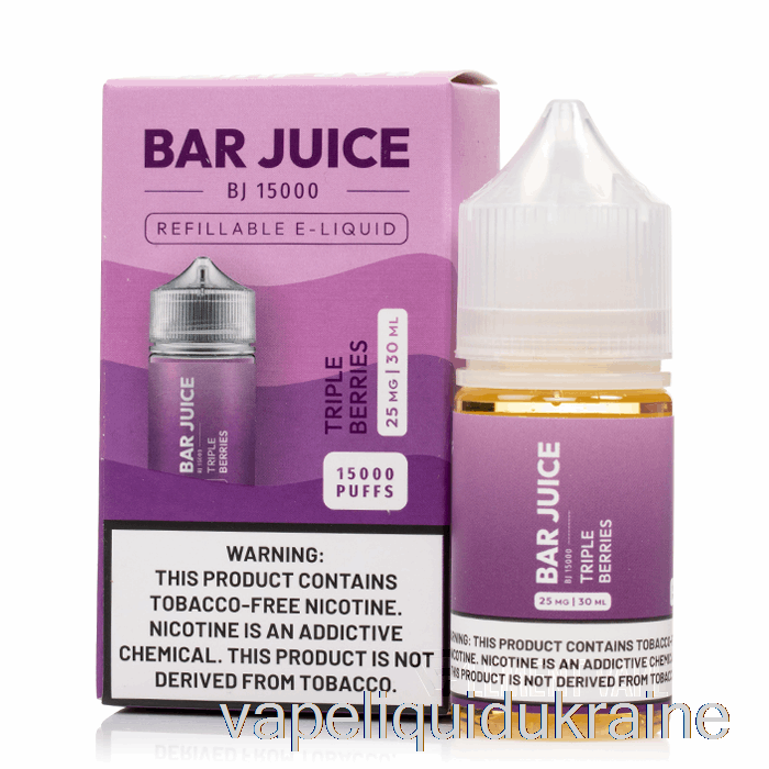 Vape Liquid Ukraine Triple Berries - Bar Juice - 30mL 25mg